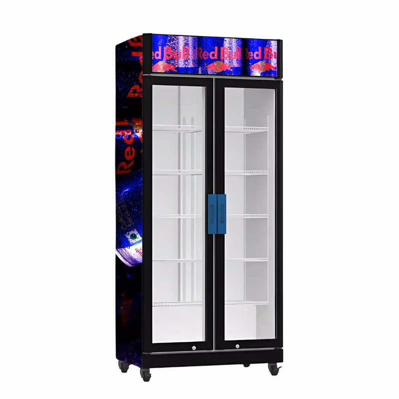 590L Double Glass Door Fridge