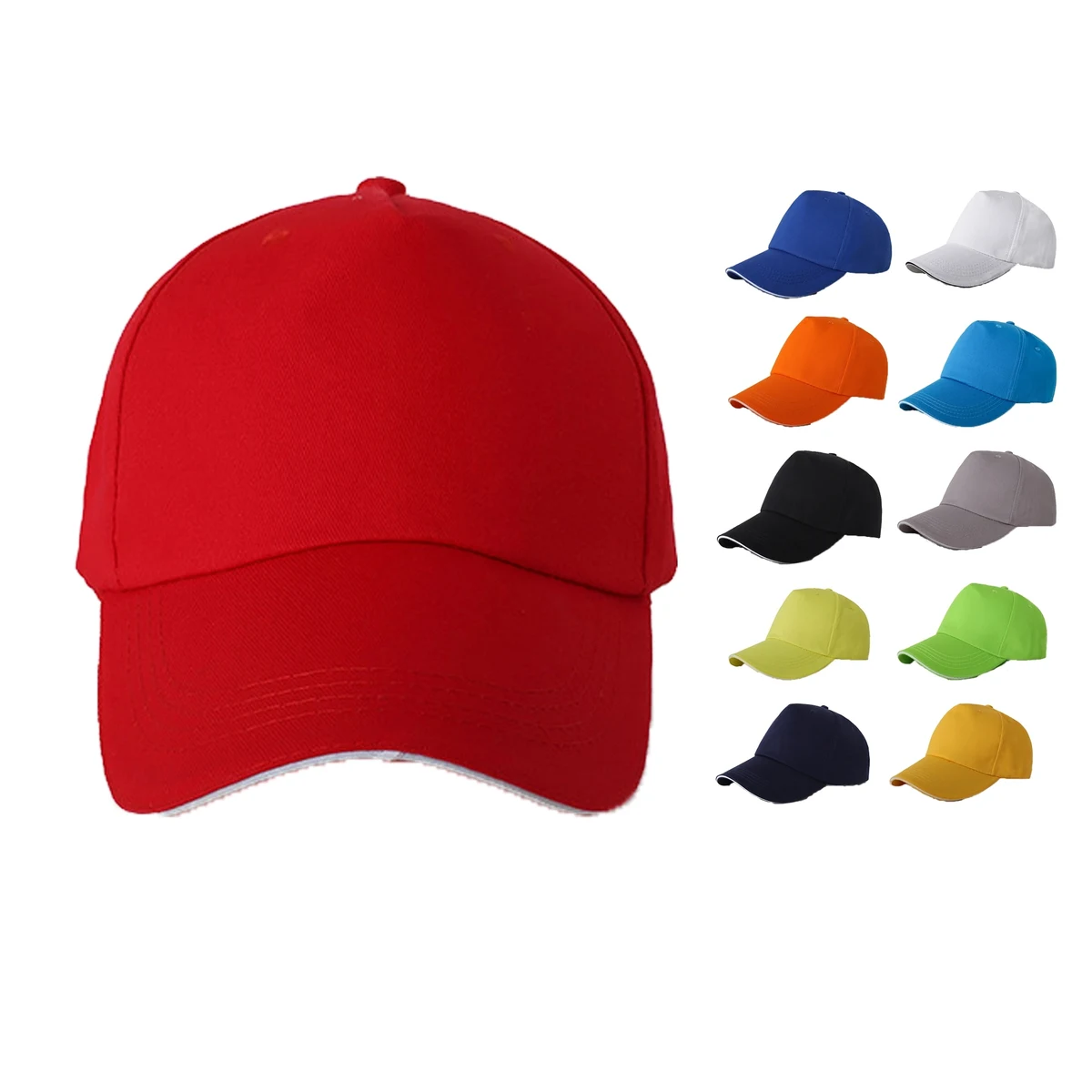 Polyester-Cotton Five-piece Baseball Cap 1
