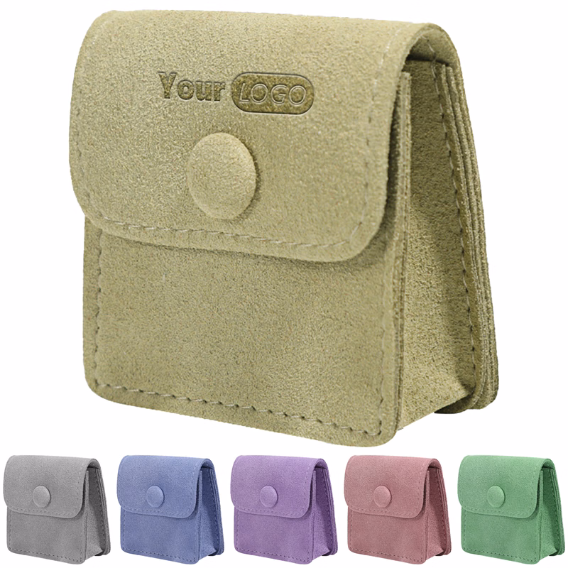 Microfiber Mini Solid Color Jewelry Bag