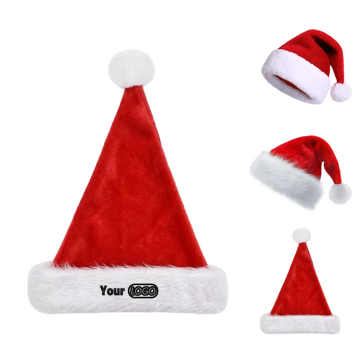 Personalized Velvet Christmas Hat 1