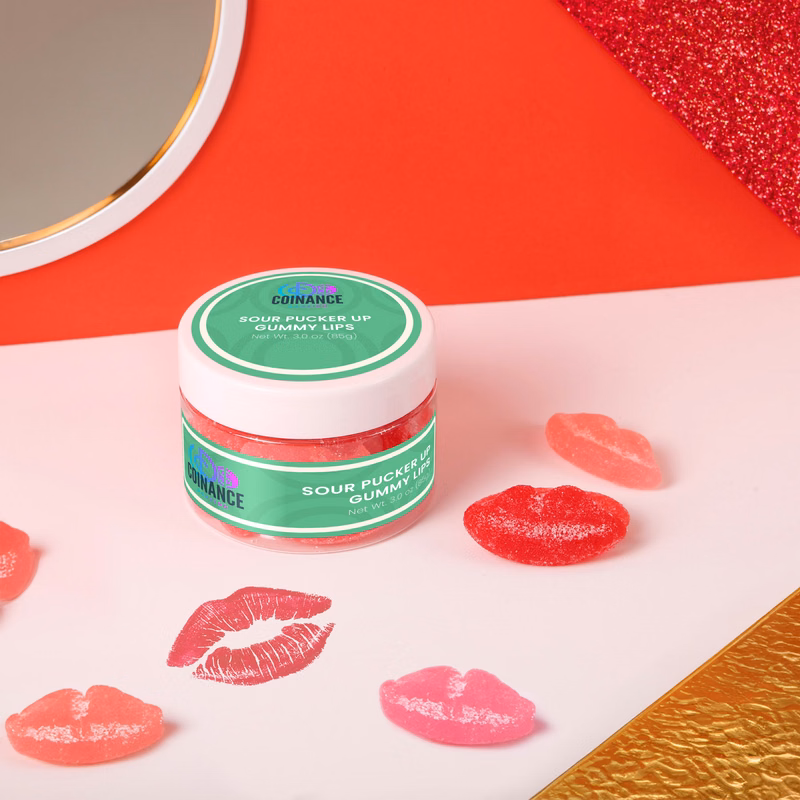 Jelly Belly® Sour Pucker Lips: Small Jar
