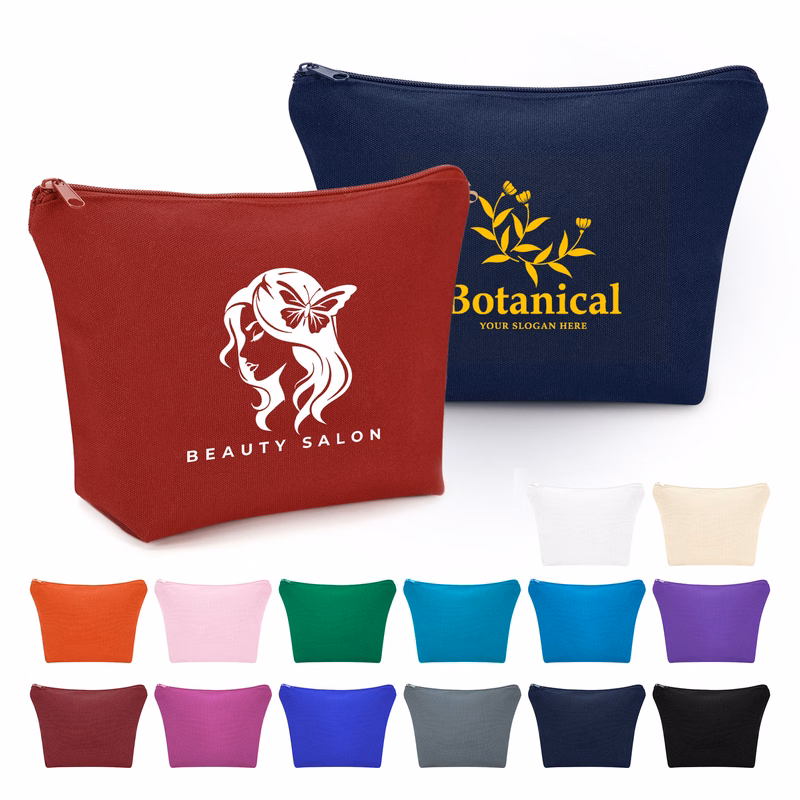 Large Canvas Travel Cosmetic Bag