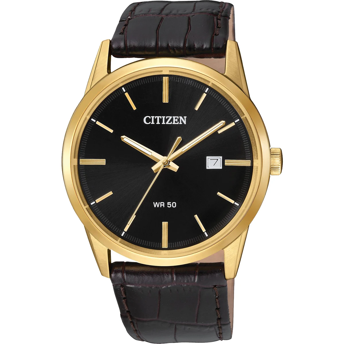 Men's Quartz Black Strap Watch 1
