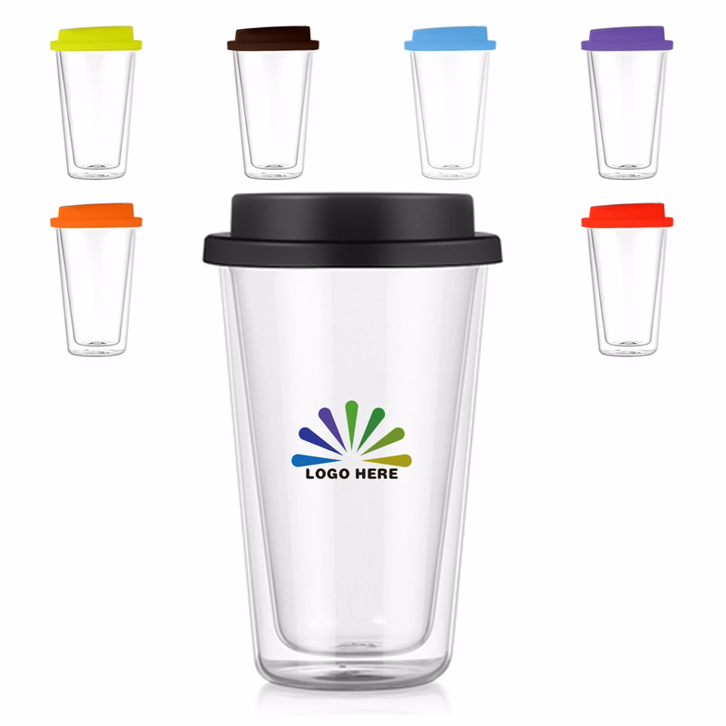 12OZ Double-Walled Glass Cup