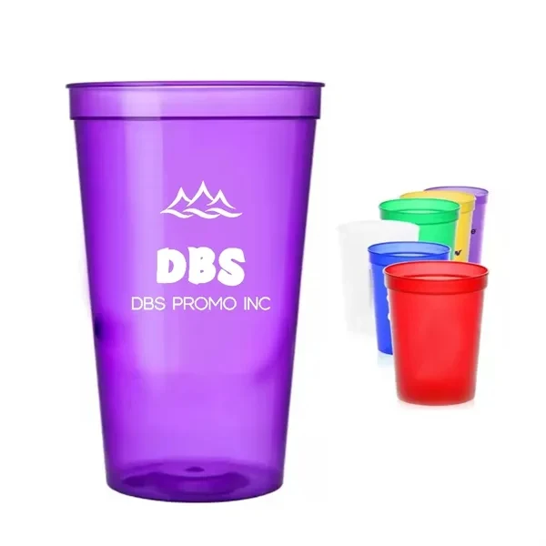 Durable 16oz Plastic Reusable Stadium Cups - Sip in Style 1