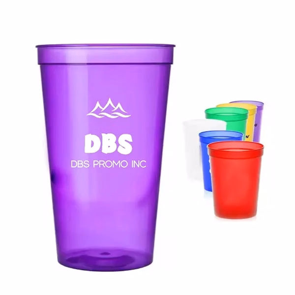 Durable 16oz Plastic Reusable Stadium Cups - Sip in Style