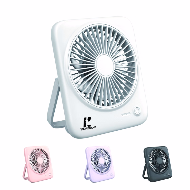 Foldable Portable Light Quiet USB Rechargeable Desk Fan