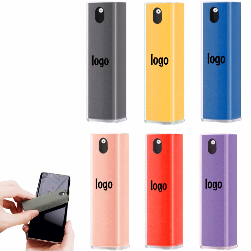 Portable Mobile Phone Screen Cleaner Spray And Wipe All In One