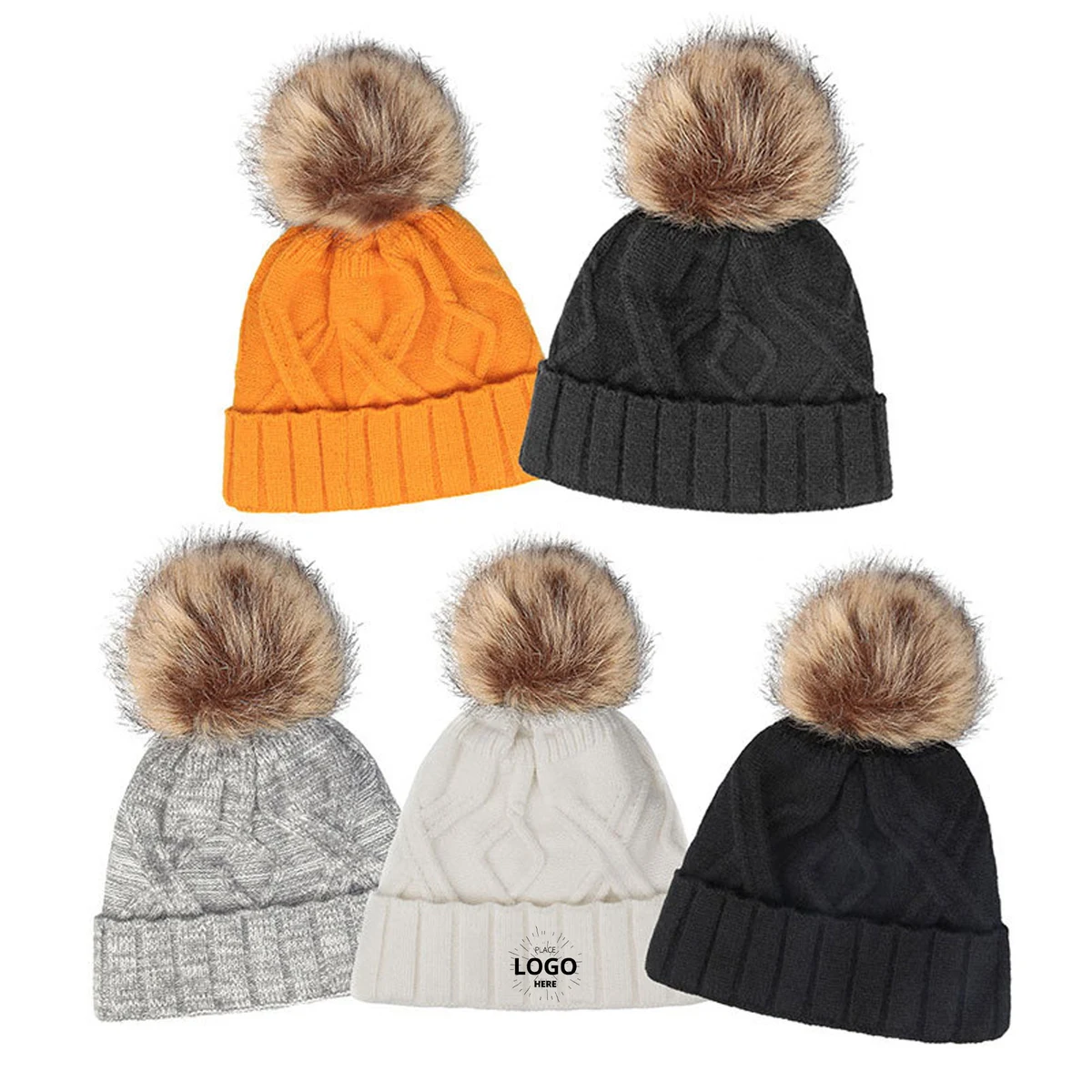 Beanie with Pom 1