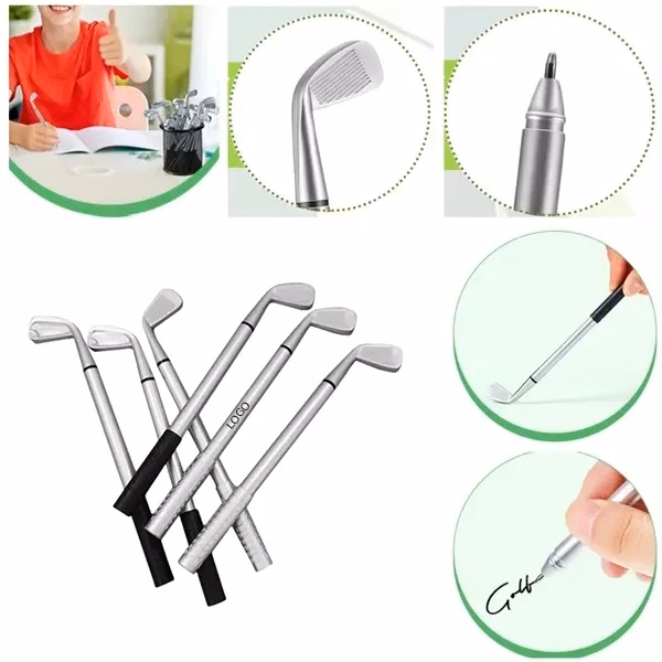 Mini Golf Club Pen with Ballpoint Writing Instrument