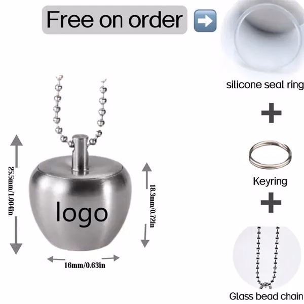 Pill Container Stainless Steel Mini Case for Commutes, Fitness and Travel