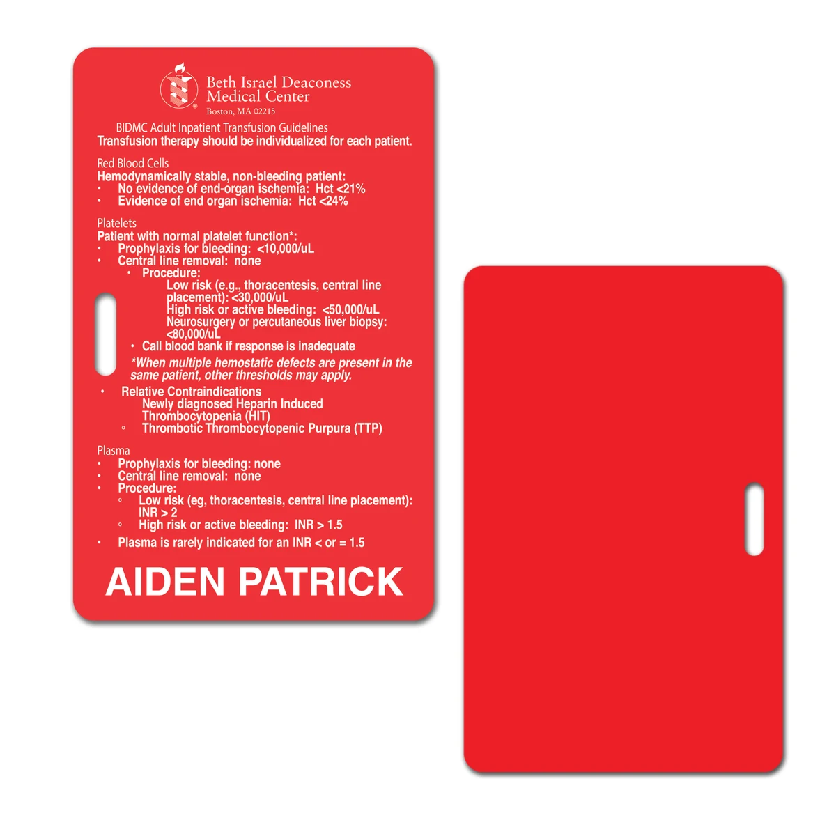 ID Badge with Slot 1