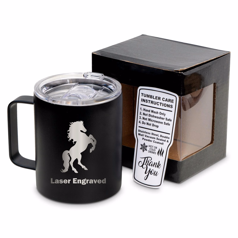 12 Oz. Unbranded Vacuum Insulated Mug w/ Color Matched Window Display Gift Box