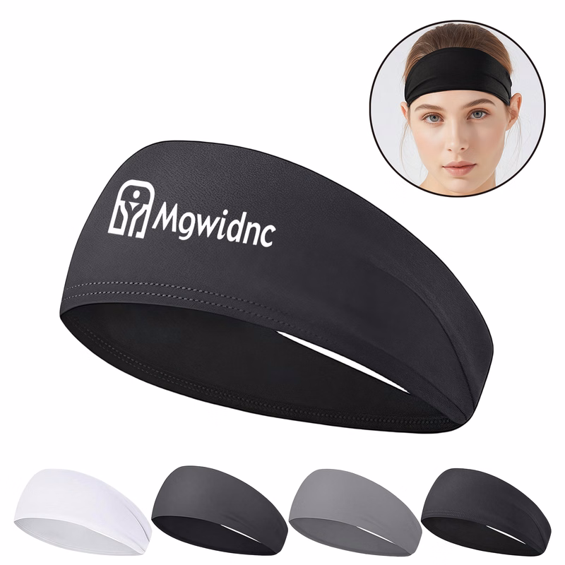 Unisex Sports Headband Yoga Sweatband for Running Fitness Breathable Moisture Wicking Head Wrap