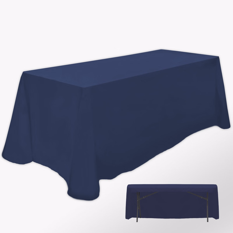Non-Printed 6' Table Cover (3-Sided)