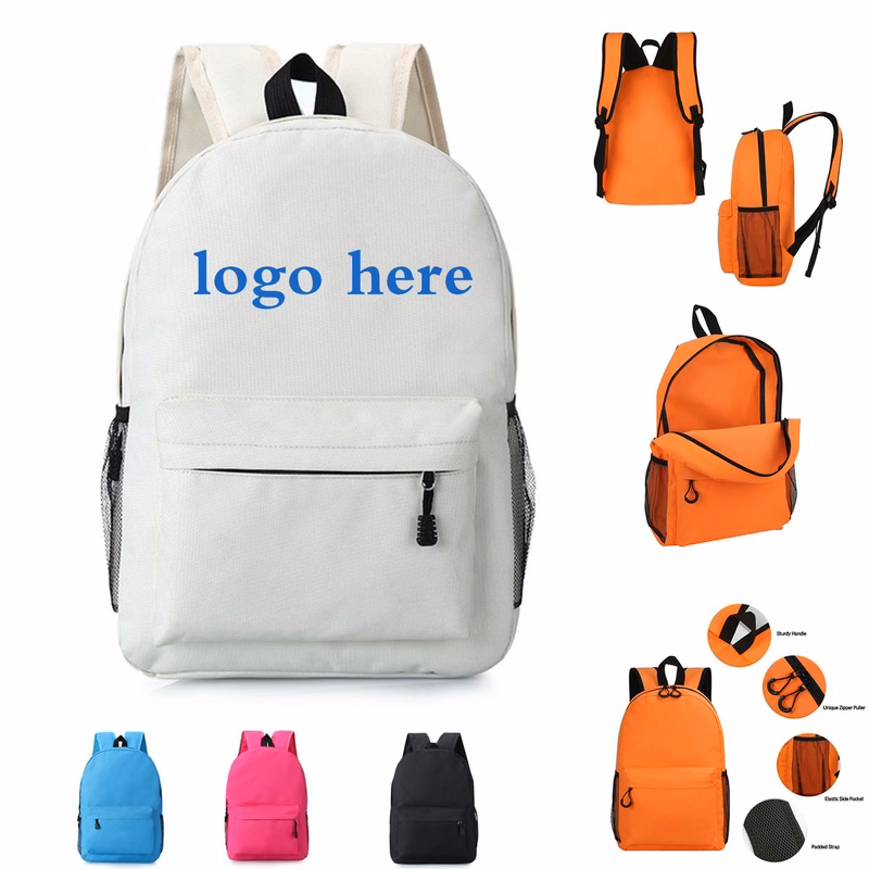 Durable 600D Polyester Backpack with Drink Pocket