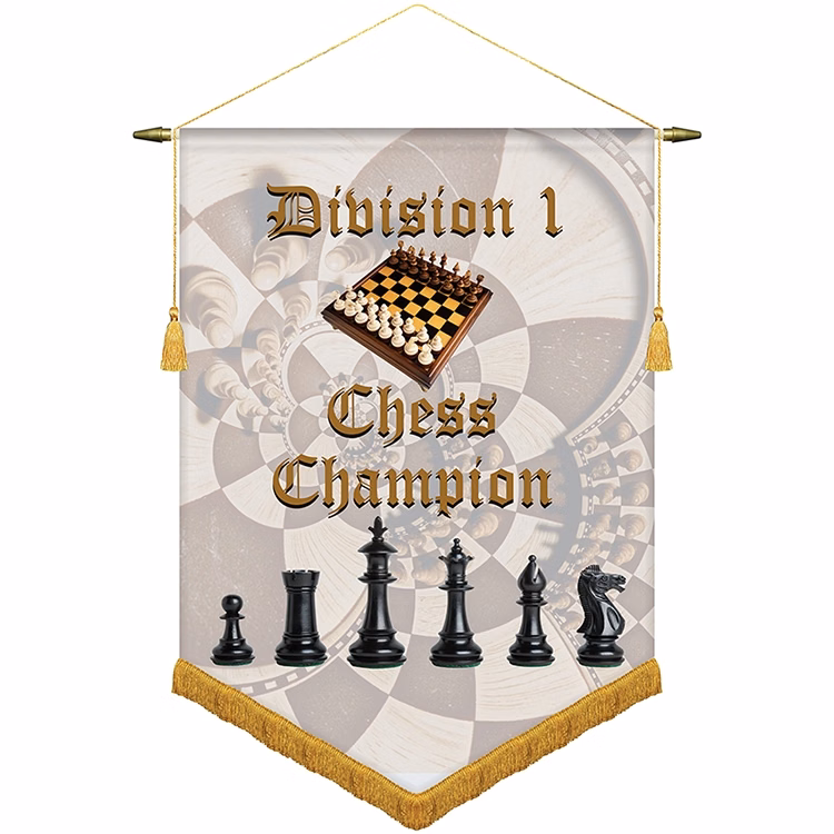 22" x 30" Podium Banner, V Cut/ with Fringe