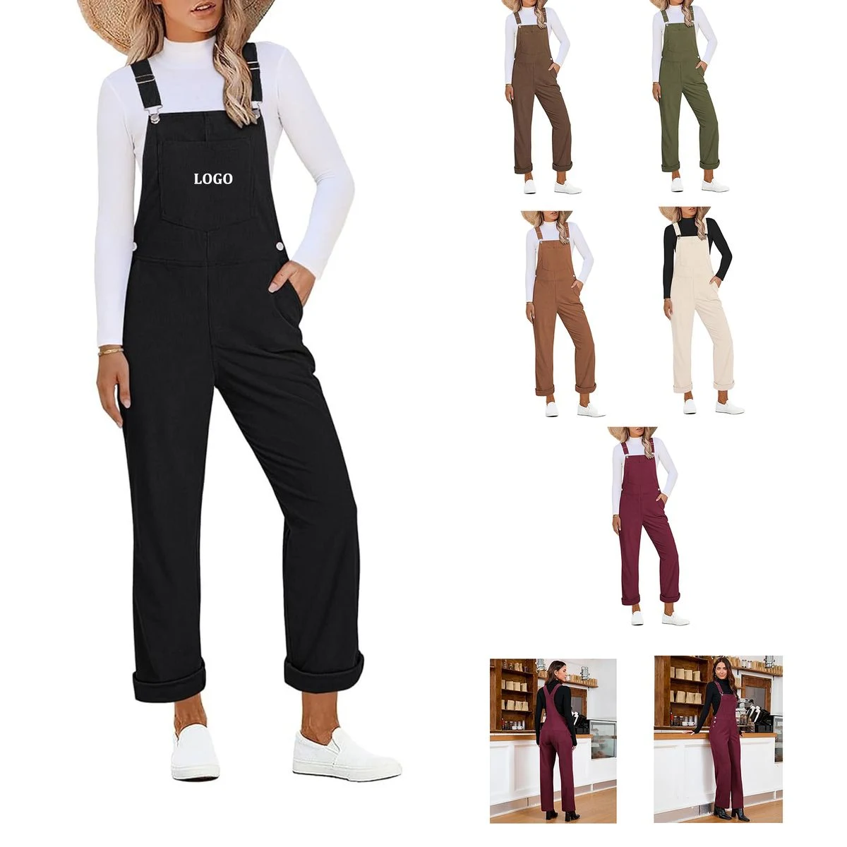 Women Corduroy Overall 1