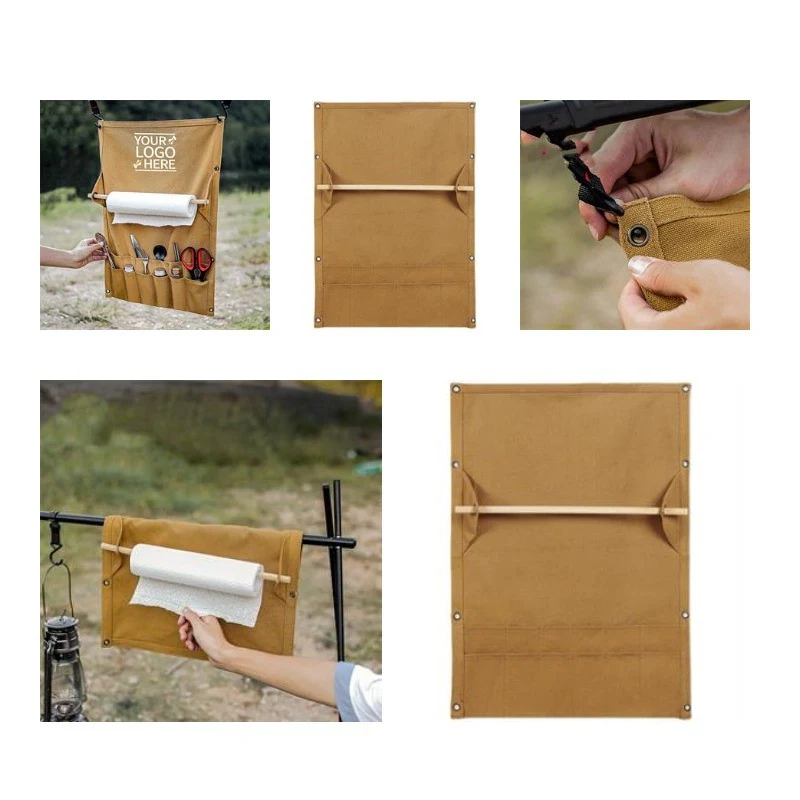 Custom Logo Camping Picnic Tableware Cutlery Storage Bag 1