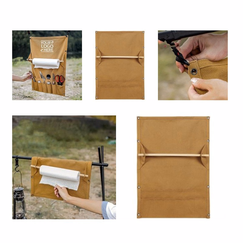 Custom Logo Camping Picnic Tableware Cutlery Storage Bag