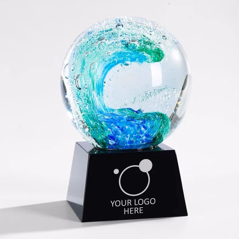 Surfside Wave Art Glass Award