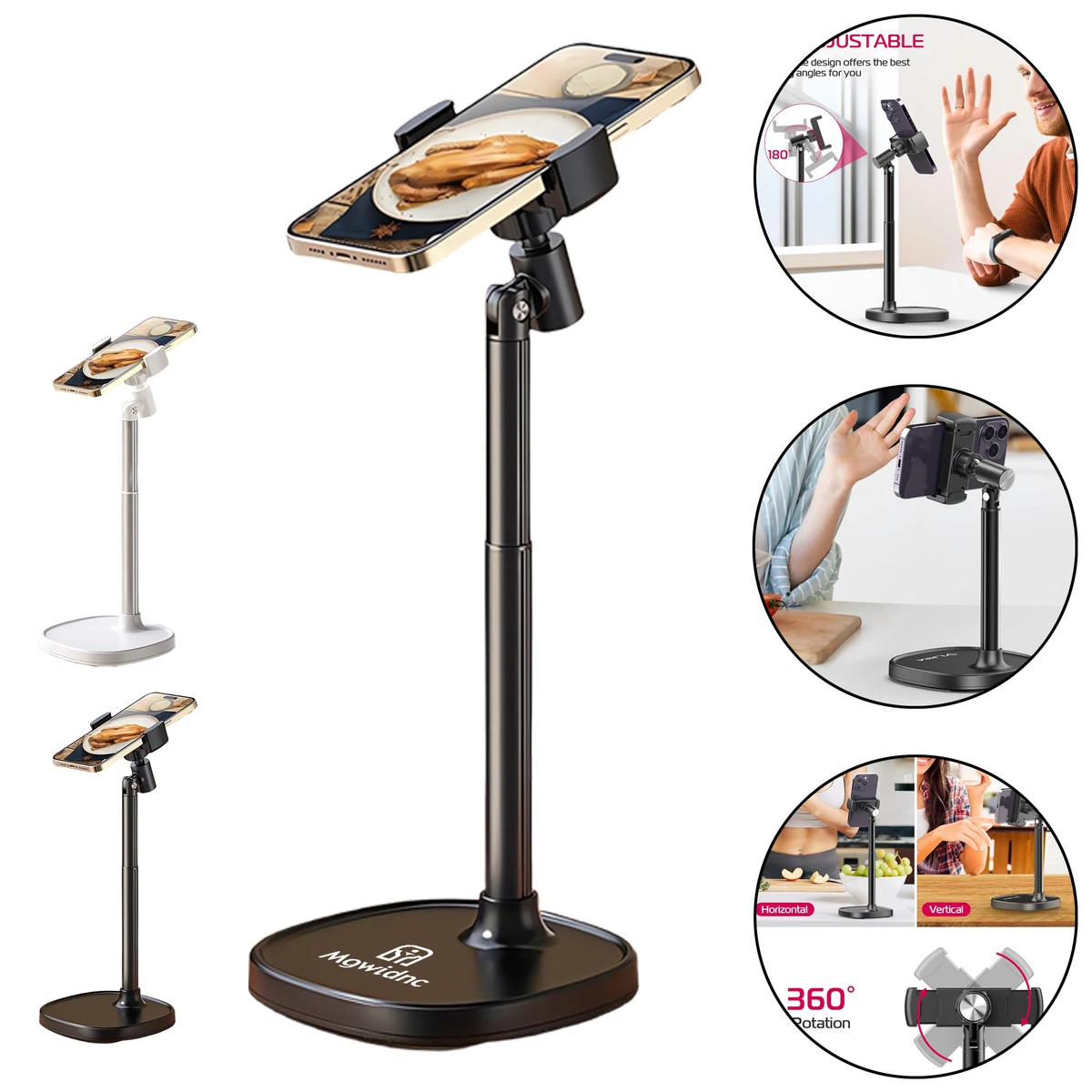 Adjustable Aluminum Phone Stand for Desk 1