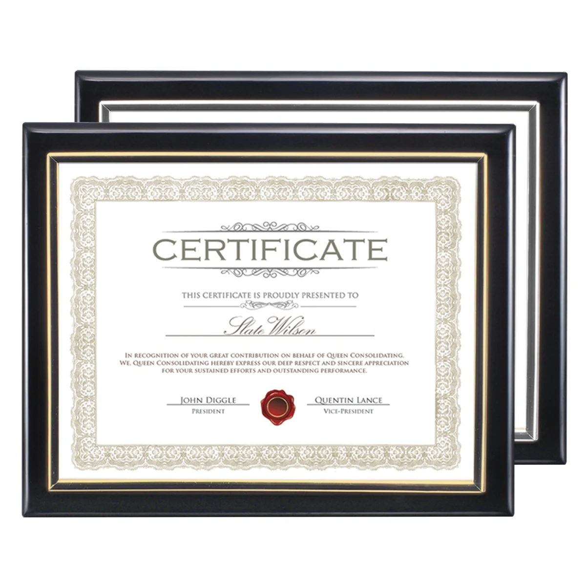 Oakleigh Certificate Holder - Black 1