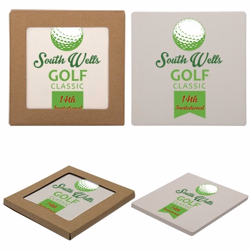 Single Square Stone Coaster