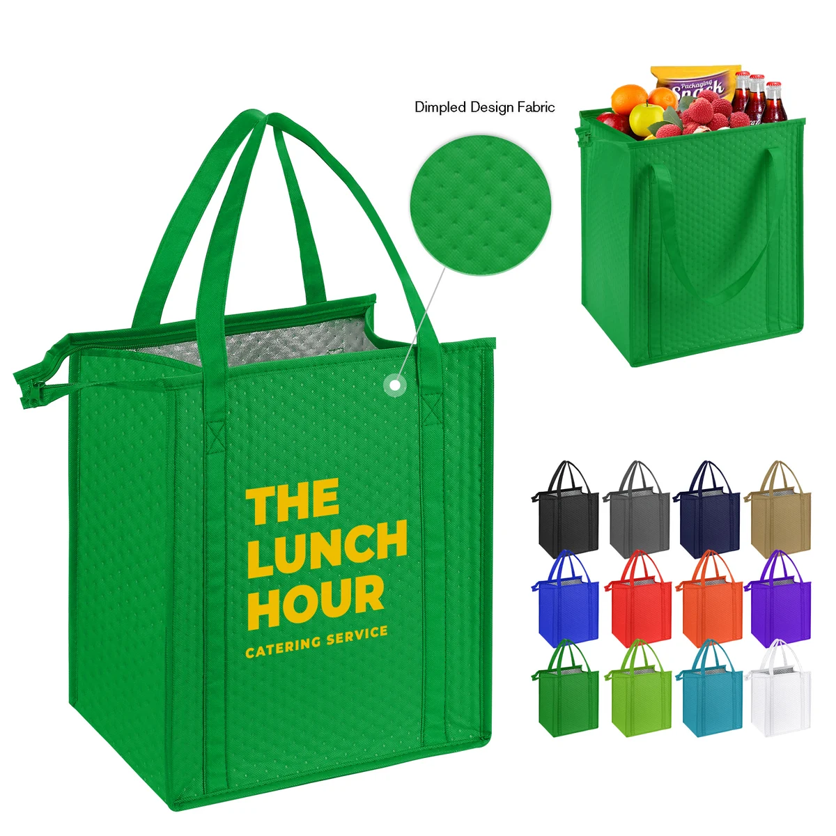 Thermal Non-Woven Insulated Cooler Tote Bag-13"X15"X10" 1