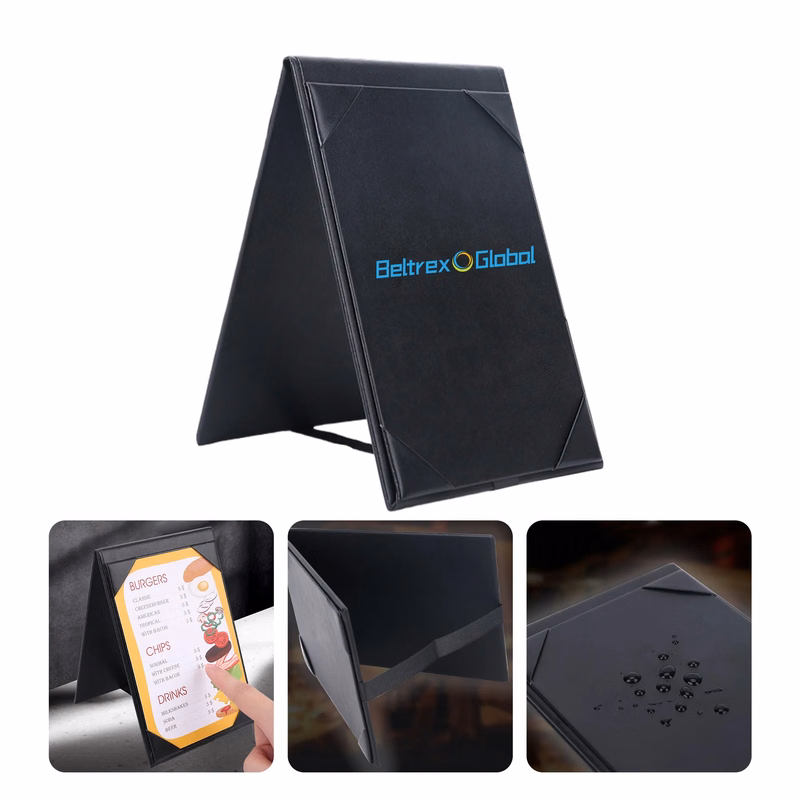 PU Leather Menu Holder for Hotels and Cafes