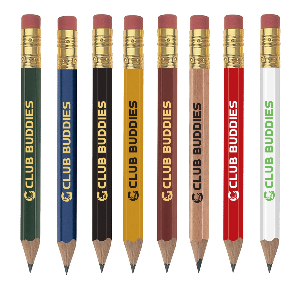 Golf Pencil (Hexagonal) with Eraser 1