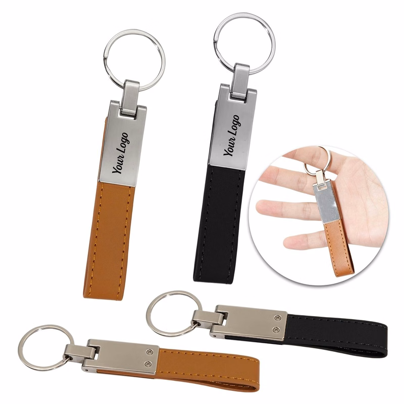 PU Leather Wristlet Keychain