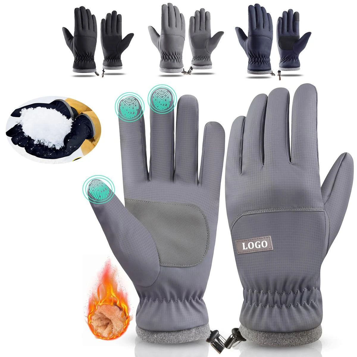 Winter Waterproof Warm Cycling Ski Gloves 1