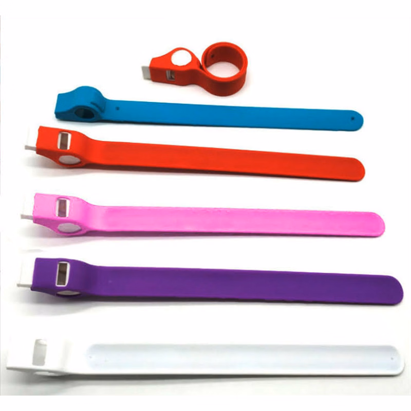 Silicone Slap Bracelet With Whistle
