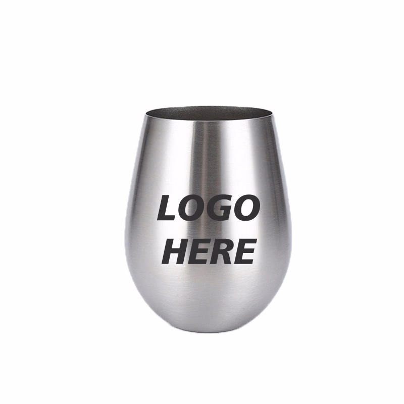 Custom 17 oz Stainless Steel Unbreakable Wine Glasses