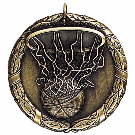 Basketball XR200 Series Medal, 2"