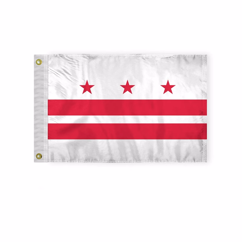 12"x18" to 8'x12' District of Columbia Nylon Flags