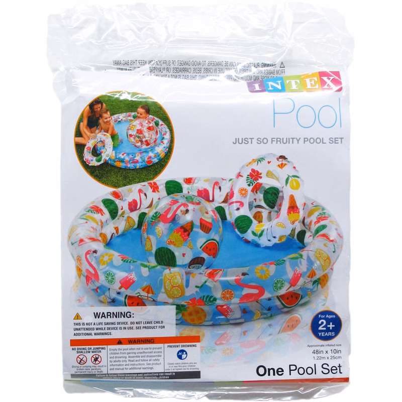 Intex Inflatable Kiddie Pool Set 48" x10"
