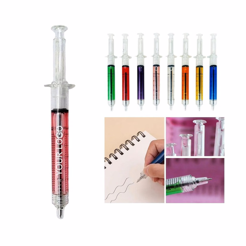 Custom Syringe Ballpoint Pen 5.71" x 0.4" for Medical-Themed Events