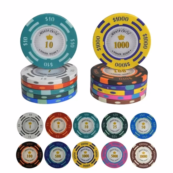 Custom 40mm Clay Poker Chips with Professional Weight — Gaming & Corporate Entertainment