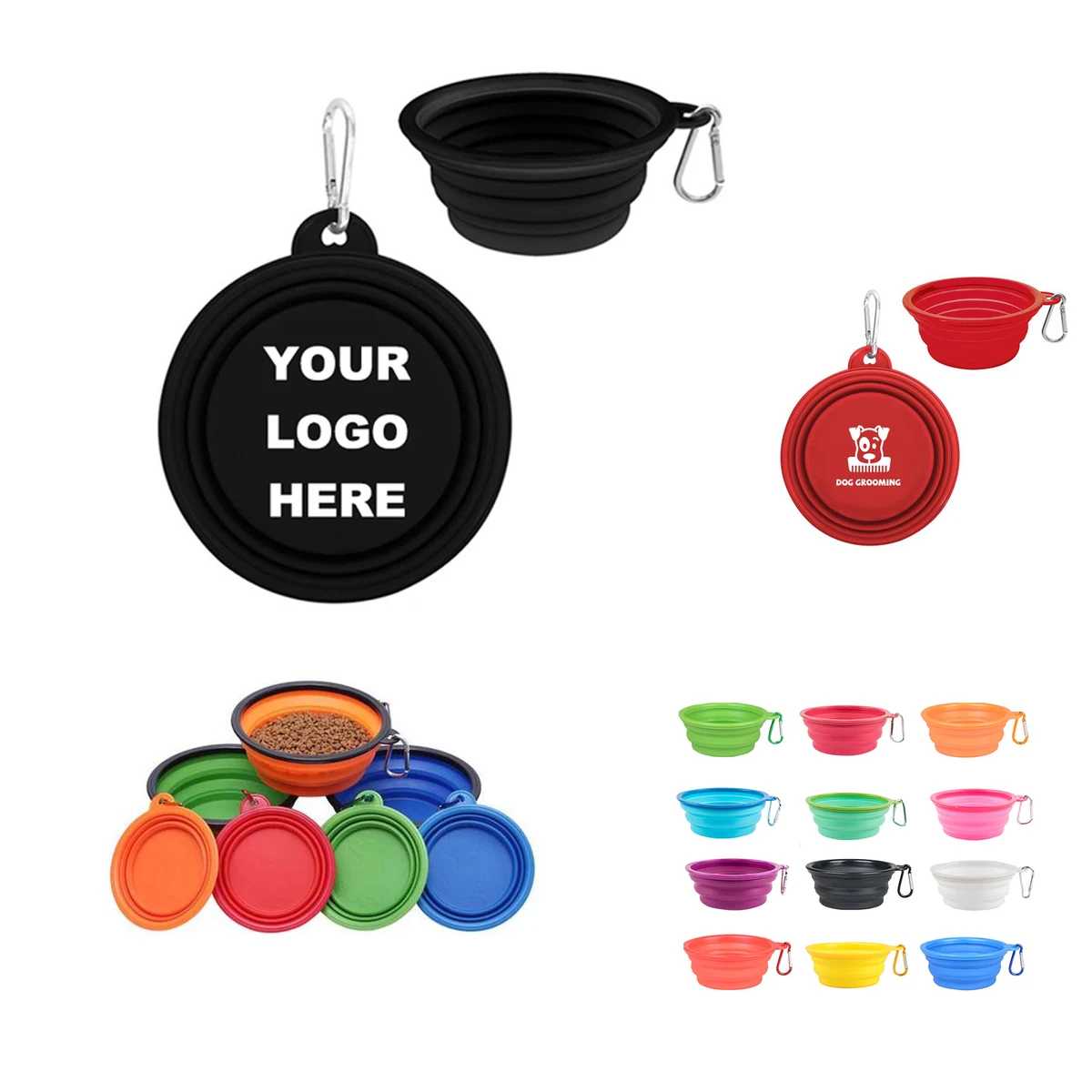 Silicone Collapsible Folding Soft Pet Bowl 1