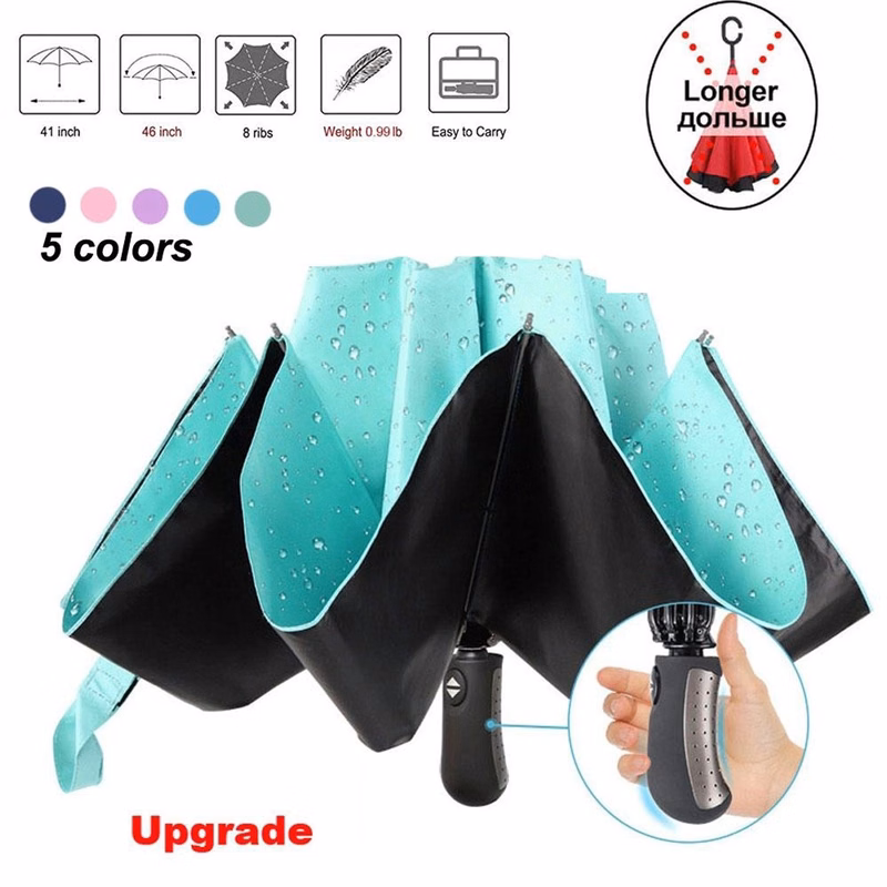 Automatic 3 Folding Reverse Umbrella