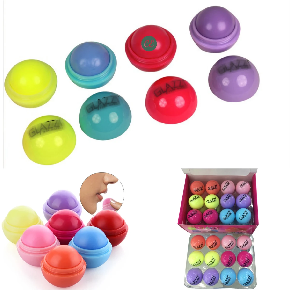 Colorful Lip Balm Moisturizer Ball 1
