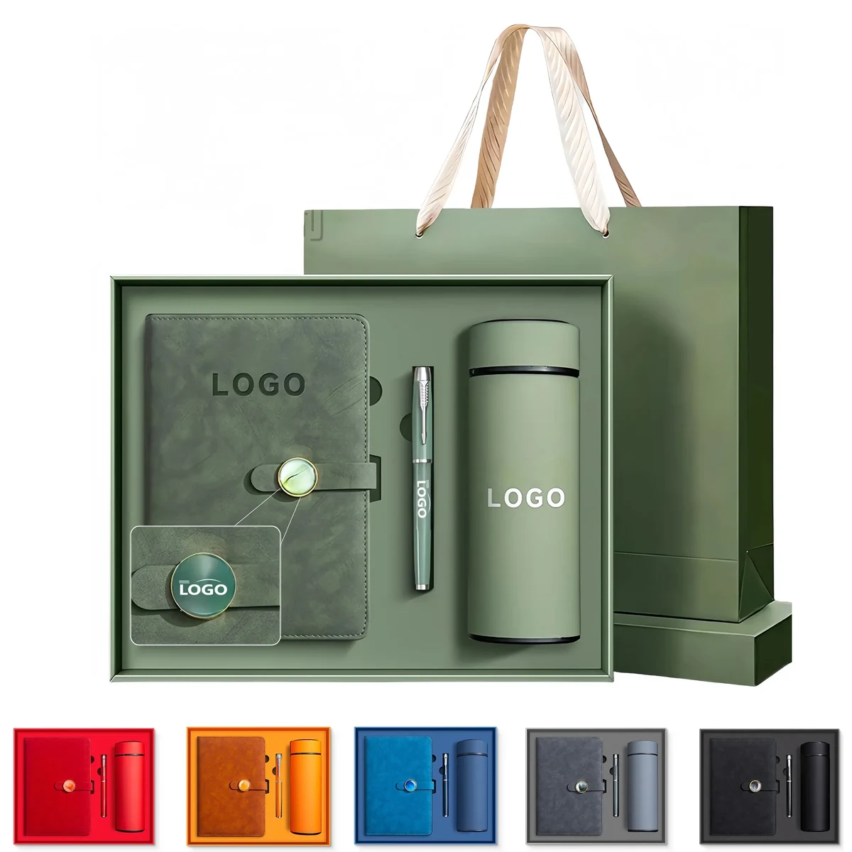 Corporate Gift Set With Notebook, Pen And Insulated Tumbler 1