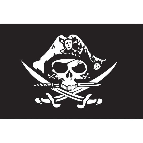 Pirate Hat Economy Car Flag 1