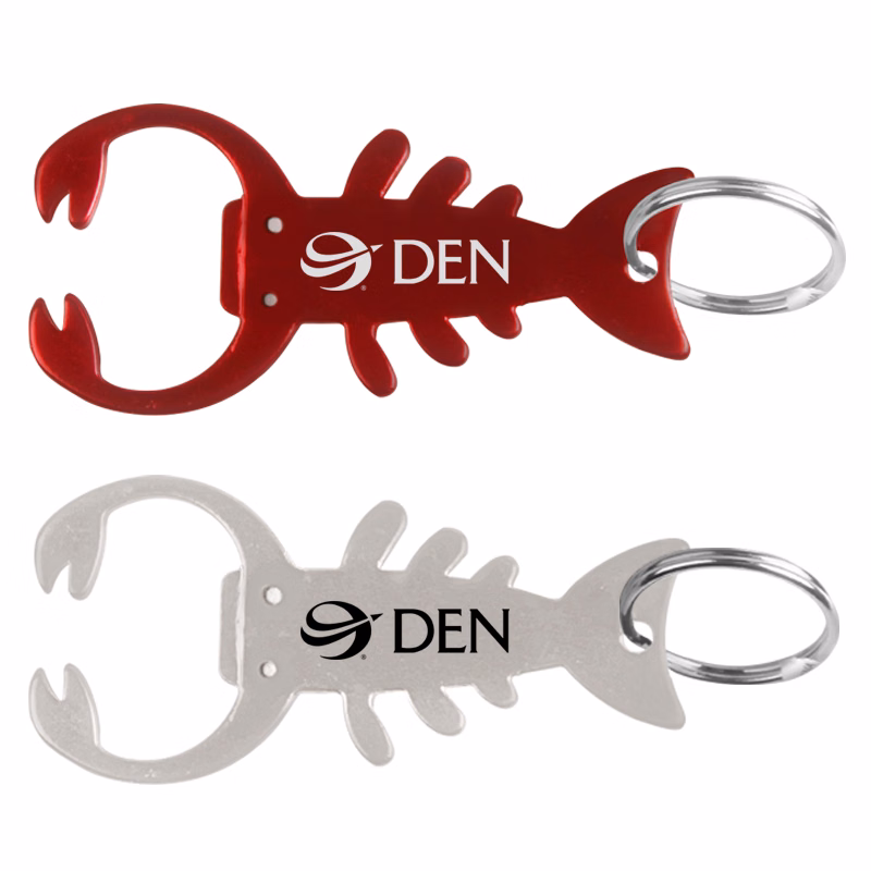 Lobster Shape Bottle Opener w/ Key Chain