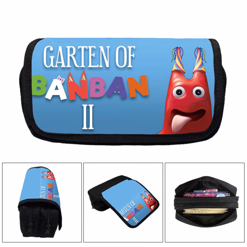 Polyester Double-Layer Large Capacity Stationery Bag