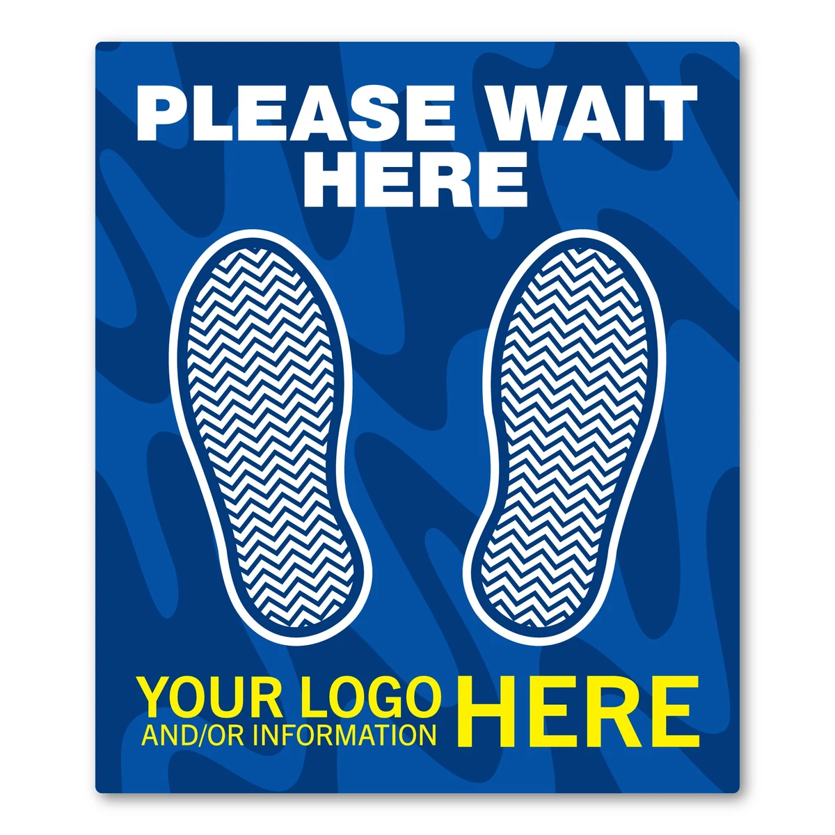 Rectangle Floor Decal - 12" x 14" 1