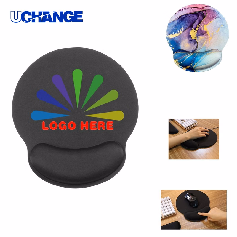 Memory Foam Full Color Wrist Support Mouse Pad