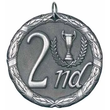Second Place XR200 Series Medal, 2" 1